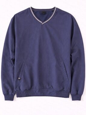 Nike Navy V-Neck Windbreaker Pullover Jacket Men’s Size L Lightweight